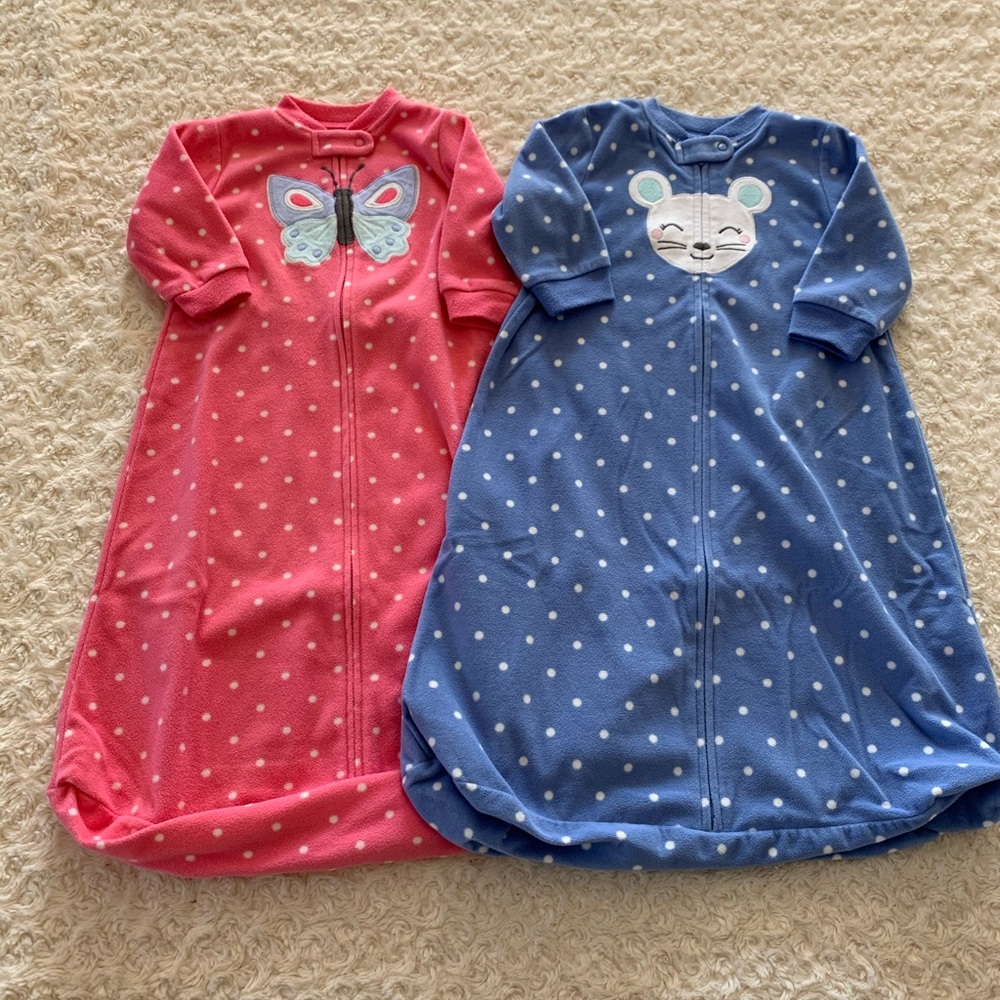 Bundle of 2 Carter’s fleece sleep bags